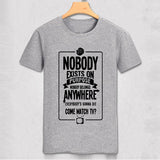 NOBODY EXIST Funny Guy T shirt