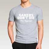 GAMERS DON'T DIE Funny Guy T-Shirt