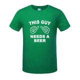 THIS GUY NEEDS A BEER Funny Guy Tee Shirt